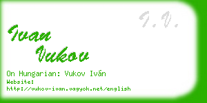 ivan vukov business card